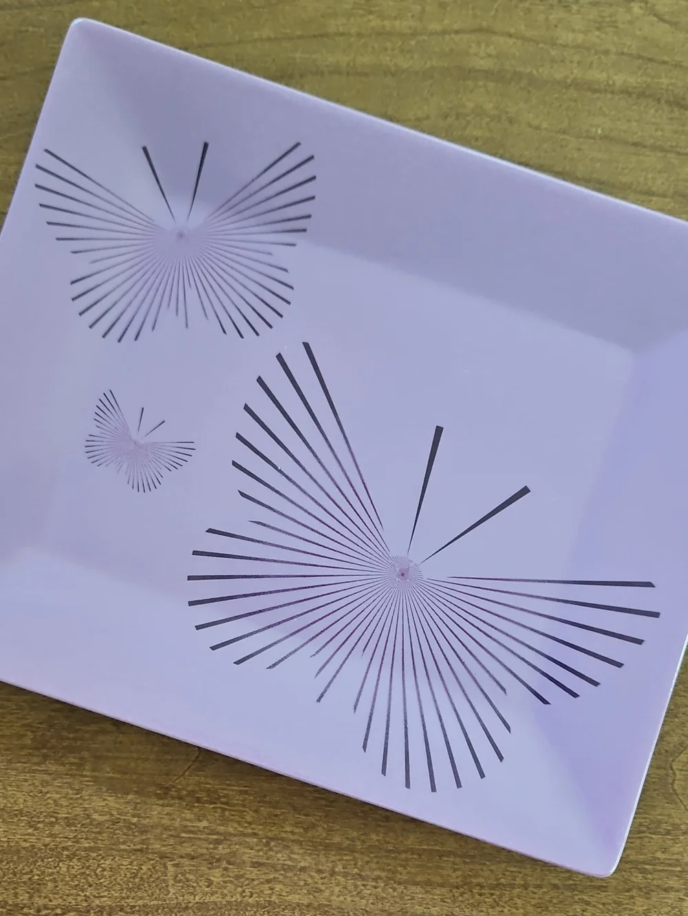 Lavender Butterfly Plate